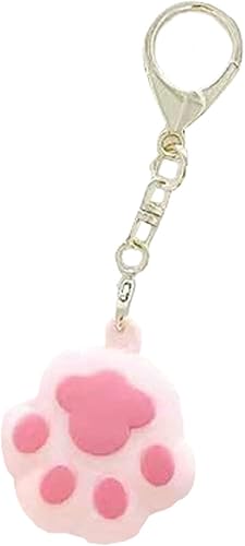 Miniatura 5 de Kawaii - Funda de silicona con diseño de gato de dibujos animados compatible con Airtags Finder Location Tracker Llavero para niños y mascotas llaves