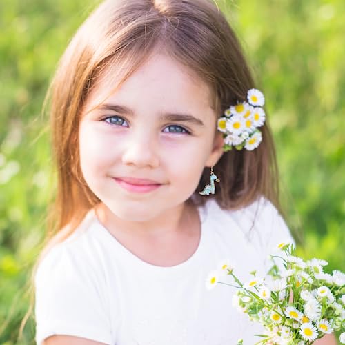 Cute Dinosaur Drop Earrings for Women Funny Dinosaur Earrings Dino Animal Dangle Earrings Blue Lovely Animal Dangling Earrings Birthday Gifts for women3