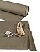 Byour3 - Salva Divano GranFoulard Copridivano IMPERMEABILE 3 4 2 Posti Cotone Misto per Cani Gatti Animali Bambini Lavabile Teli Arredo Copritutto Divano Penisola (Tortora, 1/2 posti 200 x 300 cm)