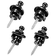 4pcs/ 2 Sets Guitar strap locks adapter to your instrument by replacing existing strap pins/screws. Skidproof, round head strap lock which protects your instrument by preventing accidental release of strap. Quick Release by pulling out the straplock ...