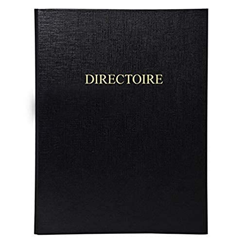 Le Dauphin - Réf. 940D Classeur juridique noir DIRECTOIRE - dos 37 mm - 4 anneaux - couverture plastique, intérieur papier livré avec recharge 100 feuillets numérotés - Format A4 Cover