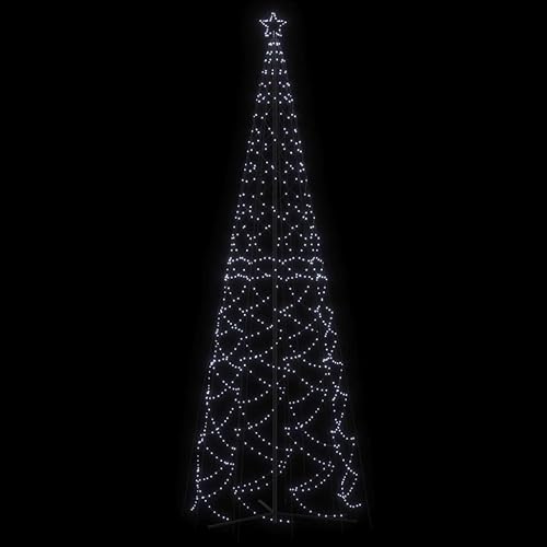 Miniatura 3 de Árbol de cono de Navidad, blanco frío, 1400 LED, 5 x 16 pies