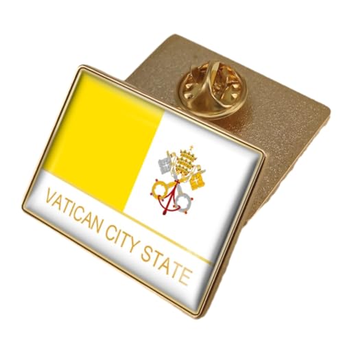 Alfileres del Vaticano esmaltados en cristal étnico para solapa elegante