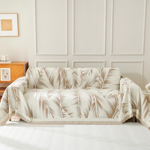 Geila Couverture de canapé 1/2/3/4 places - Antidérapante - Extensible - Résistante aux rayures - Kaki - 180 x 300 cm