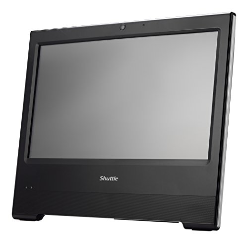 Shuttle XPC AIO X50V6 BLACK Intel Celeron 3865U Kabylake All-In-One Barebone PC, Fanless, IP54 Certified, VESA compatible