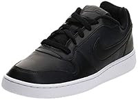 Nike Damen WMNS Ebernon Low Basketballschuhe, Schwarz Black White 001, Numeric_38_Point_5 EU