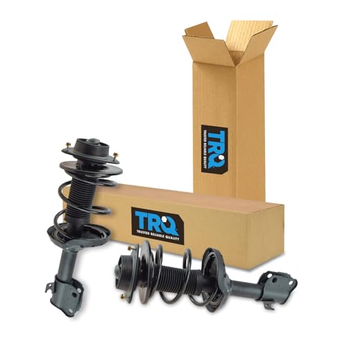Image of TRQ Front Driver and Passenger Side Strut and Spring Assembly Set Loaded | For 08-11 Subaru Impreza