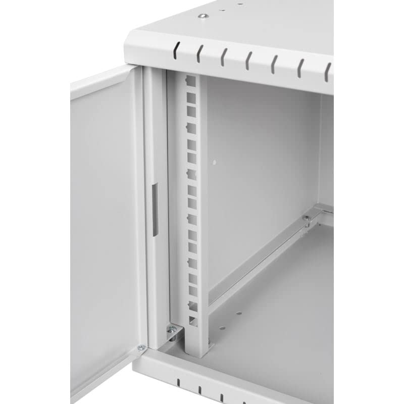 Armoire Rack 19" 6U, 350mm, Porte en Verre, Gris RC19-6U-350GG
