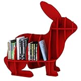★ 【Conception unique] - L'étagère de rangement pour magazines est fabriquée à partir d'un panneau en plastique PVC robuste et respectueux de l'environnement.L'étagère a une apparence de lapin mignon, une forme de conte de fées et un matériau en bois massif robuste, avec une apparence unique sans manquer de fonction de charge.
