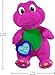 Barney’s World Toddler Toy Sensory Barney 12.75-Inch Plush with Fidget Activity & Textured Details for Kids Ages 2+ Years