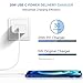 iPhone 14 13 12 Charger Fast Charging 20W PD USB C Wall Charger with 6FT Fast Charging Cable Compatible iPhone 14/13/12/11/Pro/Pro Max/Mini/Xs Max/XR/X, iPad