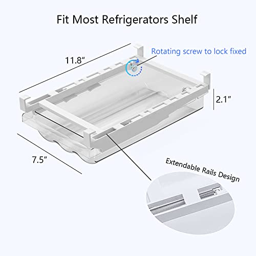 Egg Holder For Refrigerator, Auto Scrolling Egg Container For Refrigerator, Fridge Egg Organizer For Refrigerator, Egg Tray And Egg Drawer For Refrigerator (1Pack) #TOP5
