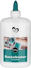 Ideen mit Herz Craft glue, liquid glue, water-based, solvent-free, dries transparent, suitable for children, ideal for wood, paper, photos, felt, cardboard, textiles (250 ml)