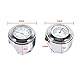 Qiilu Motorrad Uhr, Lenkerhalterung Uhr, 7/8 1 Motorrad Lenkerhalterung Uhr Zifferblatt Uhr 0026 Thermometer Temp Weiß