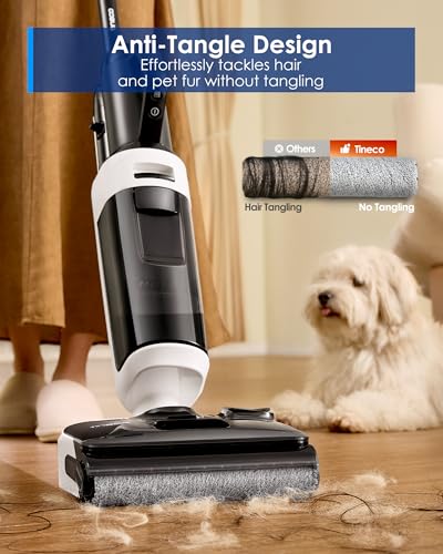 Image of Tineco Wet Dry Vacuum Cleaners, Floor One Switch i5 Stretch Breeze 2-in-1 Cordless Vacuum for Multi-Surface, 20KPa Powerful Floor Cleaner Mop with Long Runtime