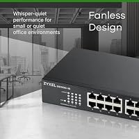 Zyxel Netzwerk Switch 16 Port | Unmanaged+ Gigabit | GS1100-16 – Ansicht 4