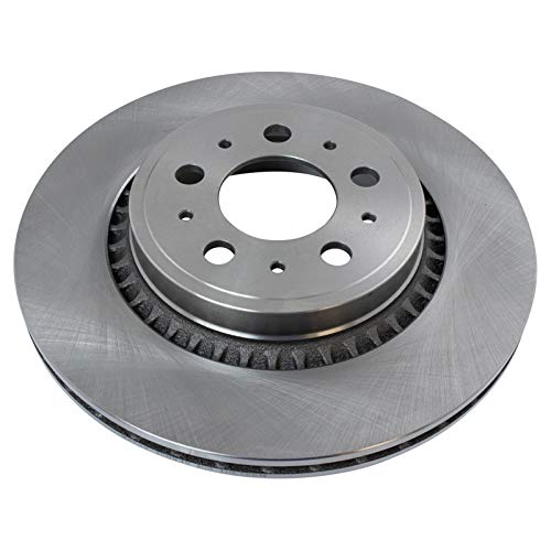 Image of TRQ Rear Brake Pad & Rotor Kit, with Chemical Kit Parking Brake Shoe Set Ceramic Compatible with 2008-2014 Volvo XC90