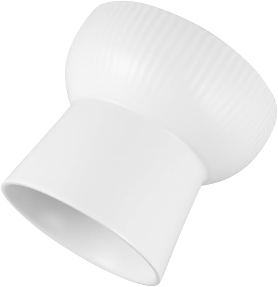 BESPORTBLE 1pc Elevated Ceramic Pet Feeding Bowl High Feet Design for Cats Dogs Serving Utensils for Food Water Lightweight Travel-Friendly Stable Base for Safe Eating White