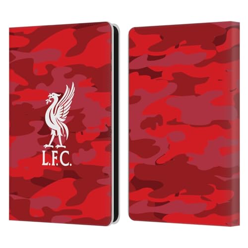 Étui portefeuille Liverpool FC oiseau de foie Kindle Paperwhite 6 housse cuir camouflage