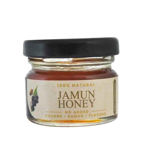 Image of Shiva Organic Jamun Honey NMR Tested 100% Natural Healthy and Pure Honey No Added Sugar Flavour Unadulterated Sourced ethically from Jamun flowers (30 G)