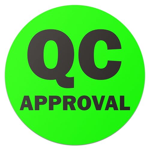 Autocollants d'approbation QC de 2,5 cm pour sécuriser vos flux logistiques