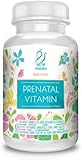ACTIF Organic Prenatal Vitamin with 25+ Organic Vitamins, 100% Natural, DHA, EPA, Omega 3, and Organic Herbal Blend - Non-GMO, 90 Count