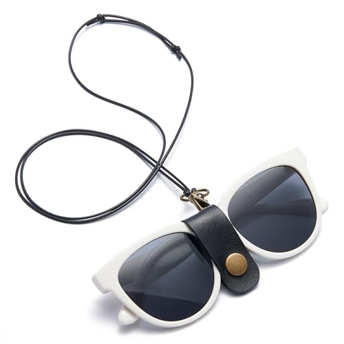 Glasses-Sunglasses Straps -Eyeglasses Strap-Eye Glass Holder Adjustable Eyewear Retainer (Black)