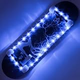 【Upgraded USB Charging Version】 LED Skateboard Light, Remote Control Skateboard...