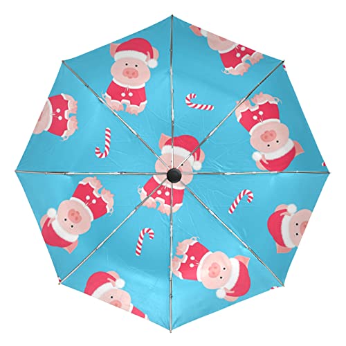 Parapluie cochon mignon automatique incassable contre le vent