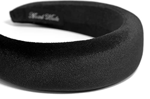 Velvet Padded Headbands for Women - Wide 4.2cm Hair Accessories for Women & Girls, Non-Pinching, Comfortable Fit (Black) - Image 2
