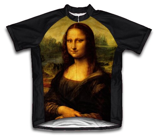 ScudoPro Mona Lisa Short Sleeve Cycling Jersey for Youth - Size XS Black