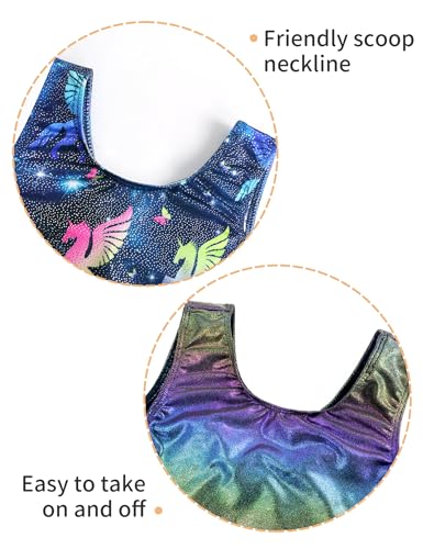Image of 2 Pack Leotard for Girls Gymnastics Sparkly Sleeveless Unitards