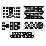 Car Button Decals Interior Stickers for Mercedes Benz W204 C250 C350 E-Class 2008-2014 AC Radio Steering Wheel Air Conditioner Number Door Repair Sticker Kit