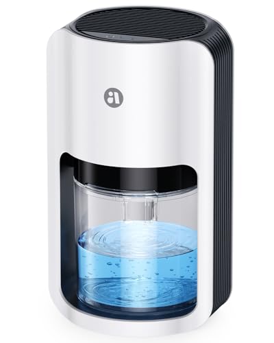 Dehumidifiers for Home, 42oz Dehumidifier for Bathroom, Dehumidifiers for Room with Auto Shut Off, Auto Defrost Quiet Dehumidifier for Bedroom Wardrobe Closet Trailer RV