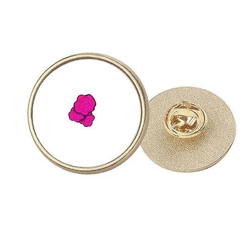 Broche ronde en métal doré Britain Rose M, une idée cadeau chic et intemporelle