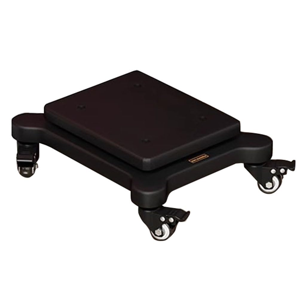 WJYLM Professional Speaker Stand - Black, MDF & Stainless Steel, Universal Fit, Painted Finish, 22 x 28cm (1Tier)