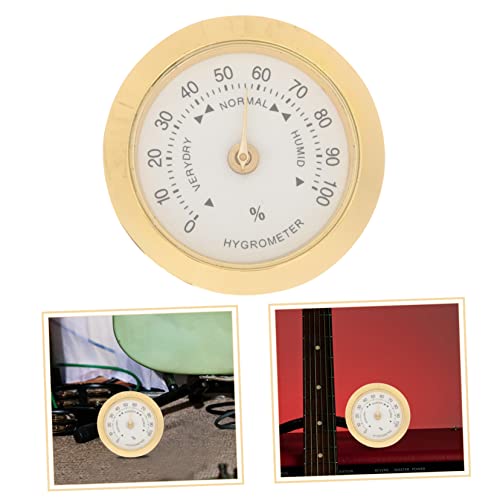 KONTONTY Meter for Violin Round Guitar Gauge Guitar Portable Gauge Guitar Instrument Outside Thermometer Humidity Temperature Digital Hygrometer Guitar Supply Alloy Control Meter Advanced