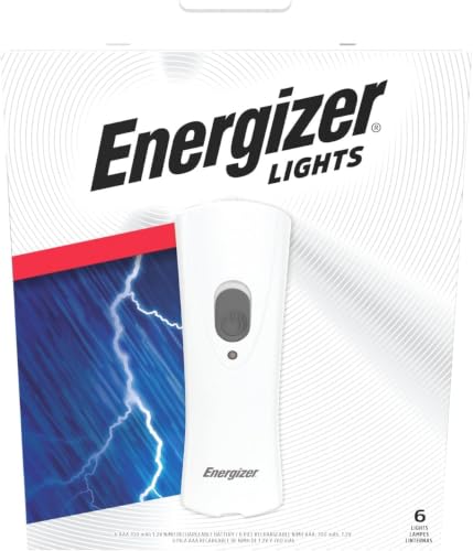 Image of Energizer Auto-On LED Flashlights Rechargeable for Home Power Failure, Plug in LED Flashlight for Power Outage, Night Light, Hurricane Preparedness (Pack of 72)