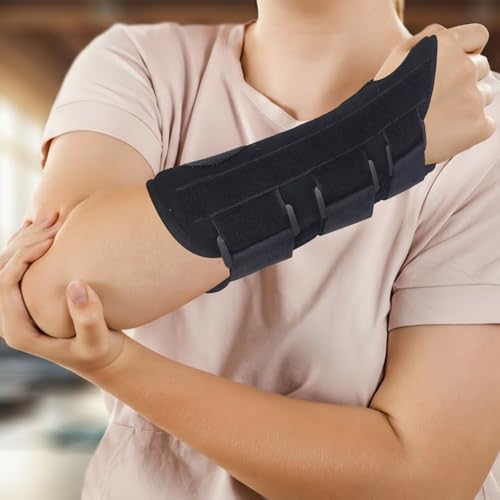 HEUIOP 2 Pcs Wrist Splint,Carpal Tunnel Wrist Support with 3 Metal Splints,Hand Support Brace with Adjustable Straps for Carpal Tunnel Tenosynovitis Arthritis Tendonitis Pain Relief Women and Men - Image 6
