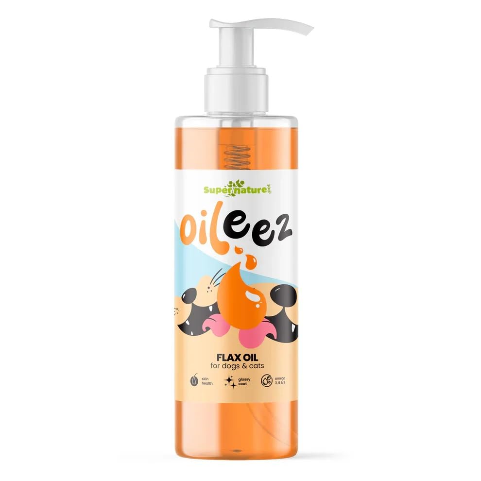 Oileez Flaxseed Oil Food Topper for Dogs & Cats, 500ml