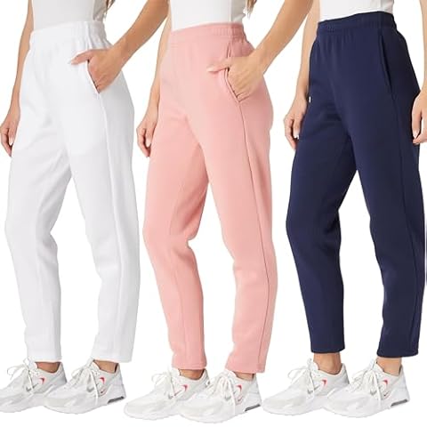Ultra Performance Womens Sweatpants Open Bottom Sweat Pants for Women, 3 Pack Lounge Pants Women (Plus Size) Cover