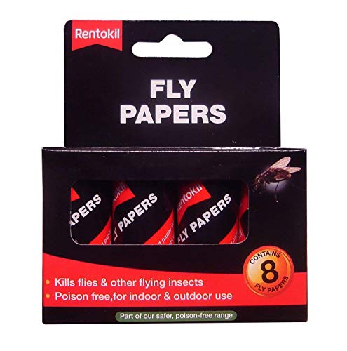 2XFF89 Pesticide Free Fly Paper (Pack of 8)