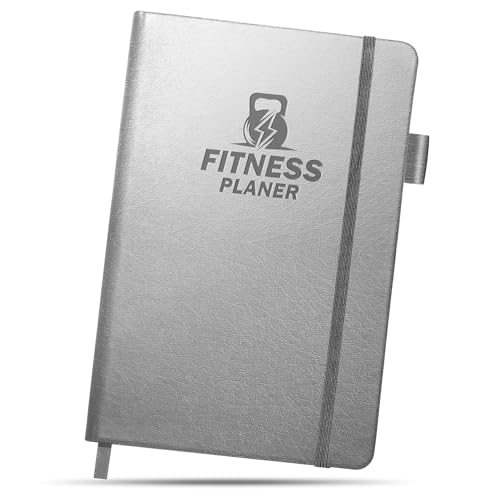 BIROYAL Trainingstagebuch Deutsch mit 186 Workout für dein Krafttraining, Undatierte Trainingsbuch A5, Fitness Journal für Fitnessenthusiast, Workout Gym Buch für Bodybuilding im Gym & ​Heimtraining