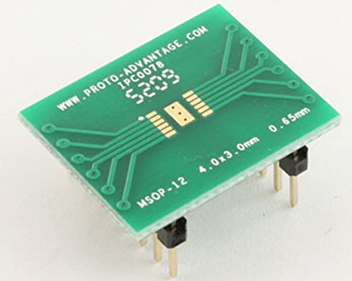 Adaptateur MSOP-12 vers DIP-16 SMT pas 0,65mm pour prototypage IPC0078