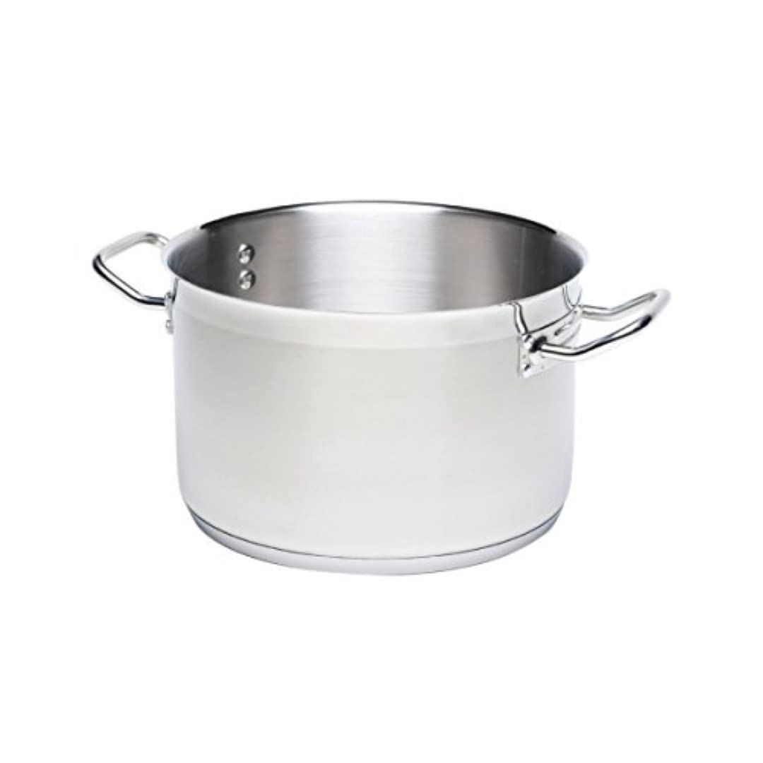Genware NEV-1740-50 L.Stockpot, No Lid, 50 L, 40 cm Diameter, 40 cm Height