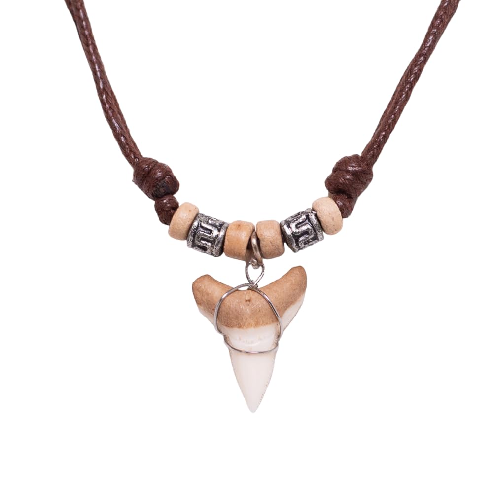 BlueRica Shark Tooth on Adjustable Cord Necklace (3L)