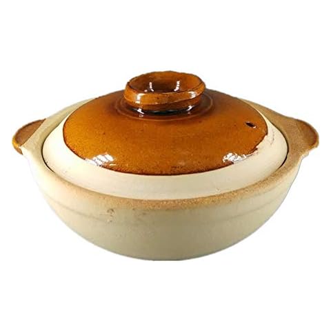 XICHENGSHIDAI Classic old casserole Claypot rice ceramic bowl Old-fashioned Guangdong clay pot Household casserole Cover