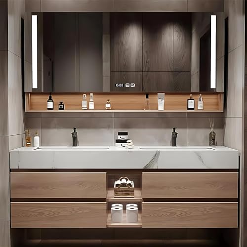 kmnub 70IN Bathroom Vanity - Double Sink Bathroom Vanity Cabinet,