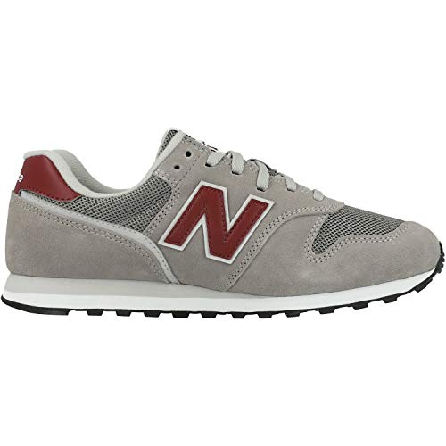 Image of New Balance Men's 574 V2 Trainers, Grey Grey Red Ad, 9