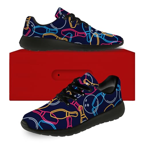 Bowling Shoes for Men Women Running Tennis Shoes Walking Sneakers Gifts for Women Men2